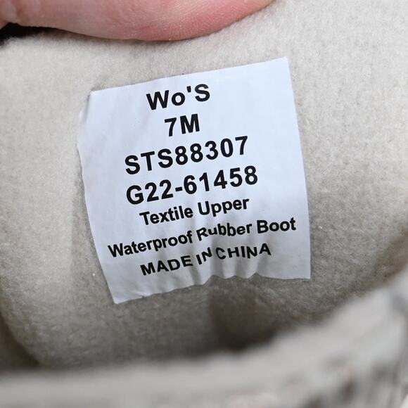 Sperry Womens 7 Medium Syren Gulf Duck Boot in Ivory NEW - Picture 9 of 11